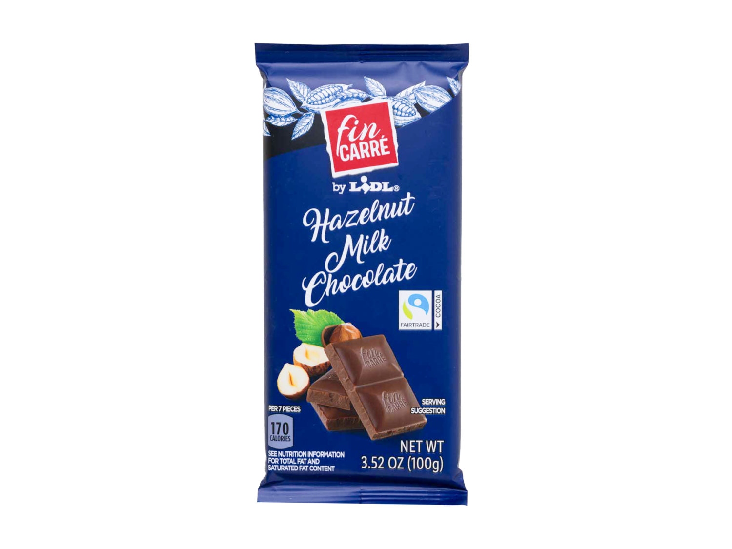 Fin Carré hazelnut milk chocolate | Lidl