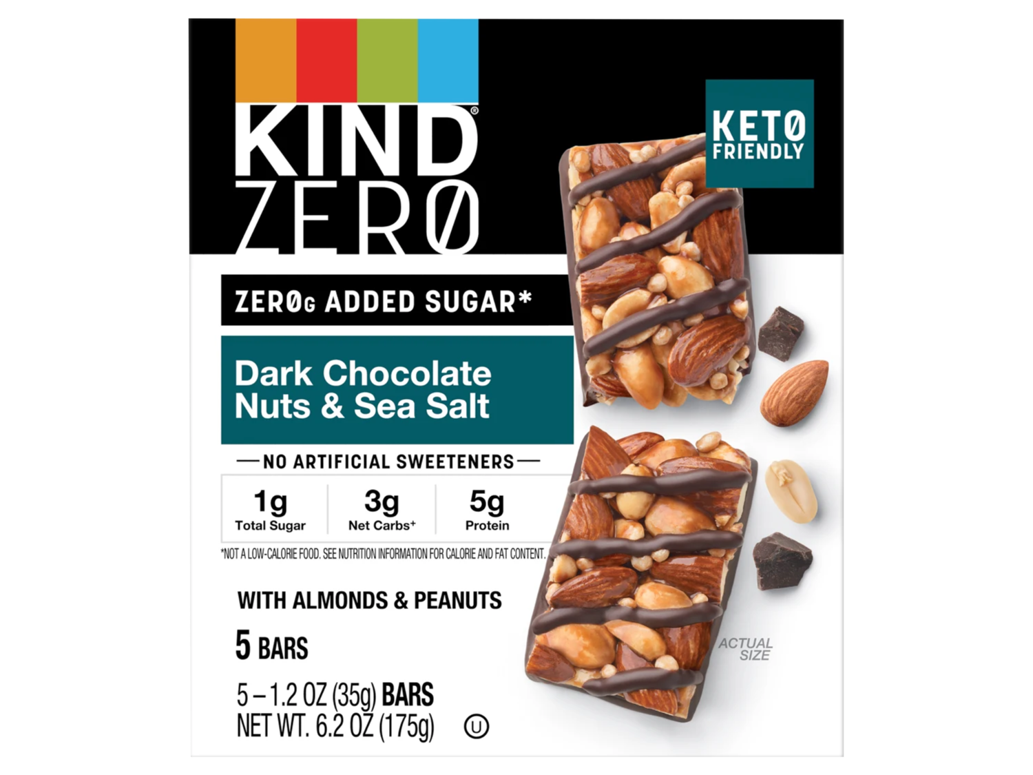 KIND ZERO® KIND ZERO® dark chocolate nuts & sea salt bars | Lidl