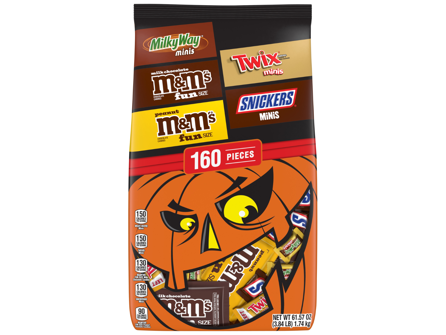 MARS® Mars® fun size chocolate pumpkin bag, 160 count | Lidl