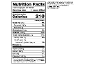 Naan bread nutrition facts label with ingredients and allergens.