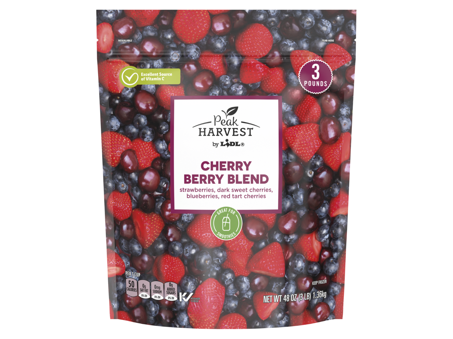 【お値下げ！】 WILDSTRAWBERRY Peak Harvest Peak Harvest frozen cherry berry blend | Lidl