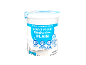 White Greek yogurt container with 'Nonfat Yogurt Greek Plain' text and nutritional information.