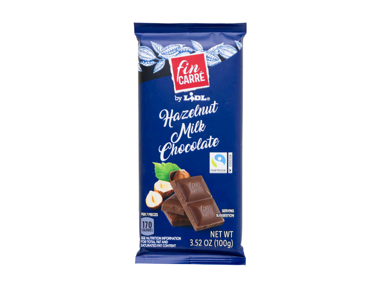 Fin Carré hazelnut milk chocolate | Lidl