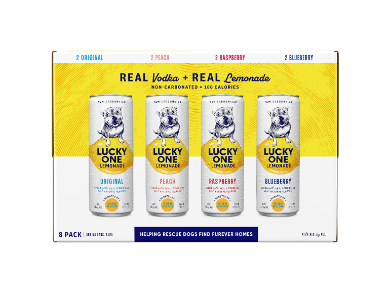 LUCKY ONE Lucky One vodka lemonade variety pack, 8 pack | Lidl