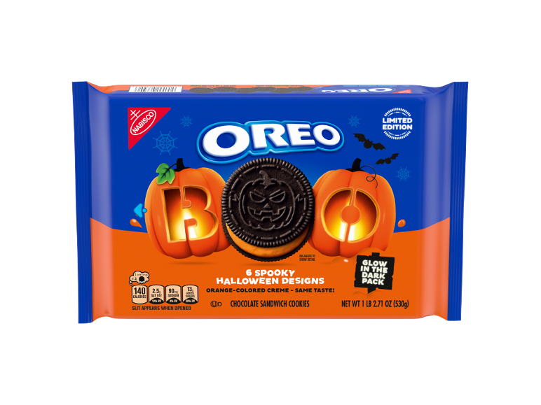 Oreo® Halloween boo! sandwich cookies, orange creme | Lidl