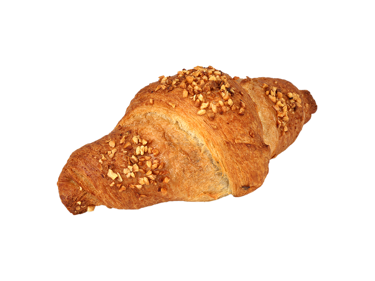 Almond croissant with chopped nuts