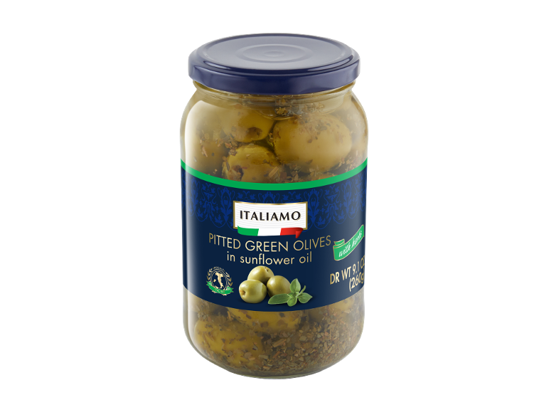 ITALIAMO Italiamo green pitted olives in sunflower oil | Lidl