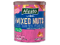 Alesto mixed nuts, lightly salted, with less than 50% peanuts, in a can.
