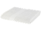 Folded white terry towel