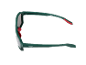 Green sports sunglasses with red accents and text CE SP-435 Cat.3
