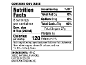Nutrition Facts label for 100% apple juice, showing 120 calories and 27g total sugars per serving.