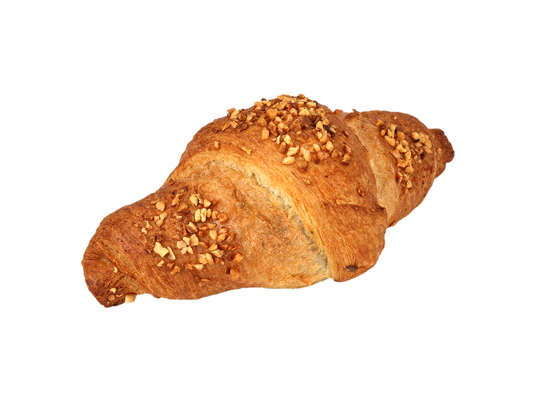 Almond croissant with chopped nuts