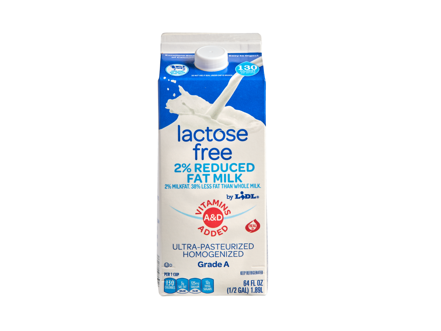 lactose free 2% reduced fat milk | Lidl