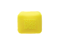 Yellow stress relief cube with the text “NEE DOH”.