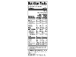 Nutrition facts for cereal, detailing calories, fats, carbohydrates, and vitamins.